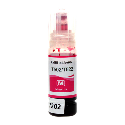 Compatible Epson 502 (T502320) Ink Bottle, Magenta, 6000 Yield