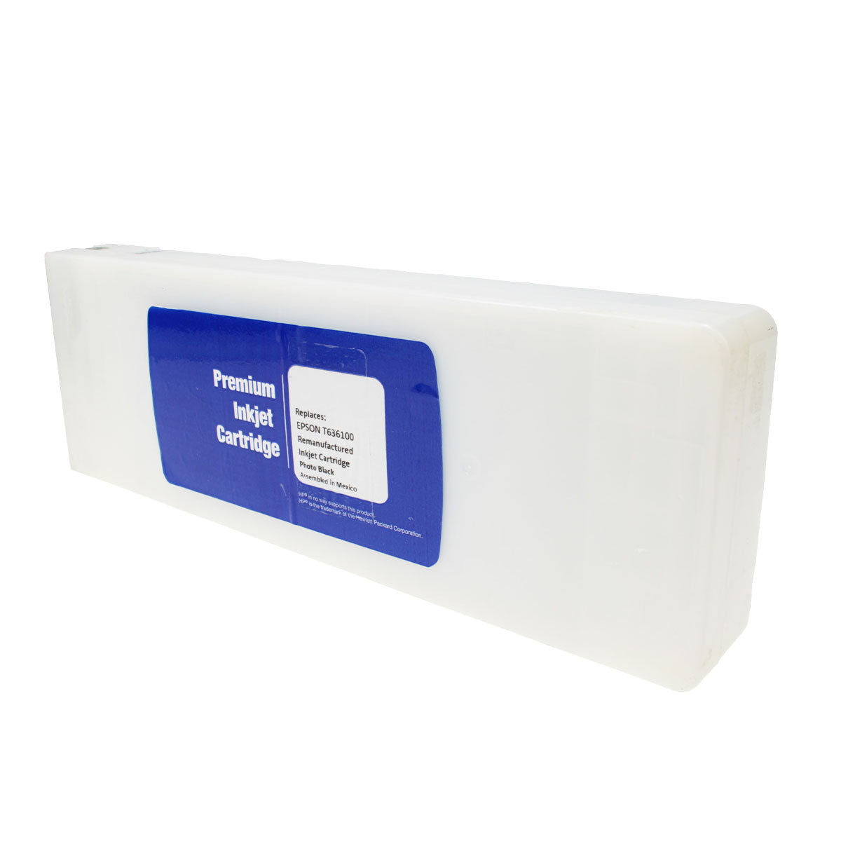 Remanufactured Epson T636100 (636) Wide Format, Photo Black, 700ml