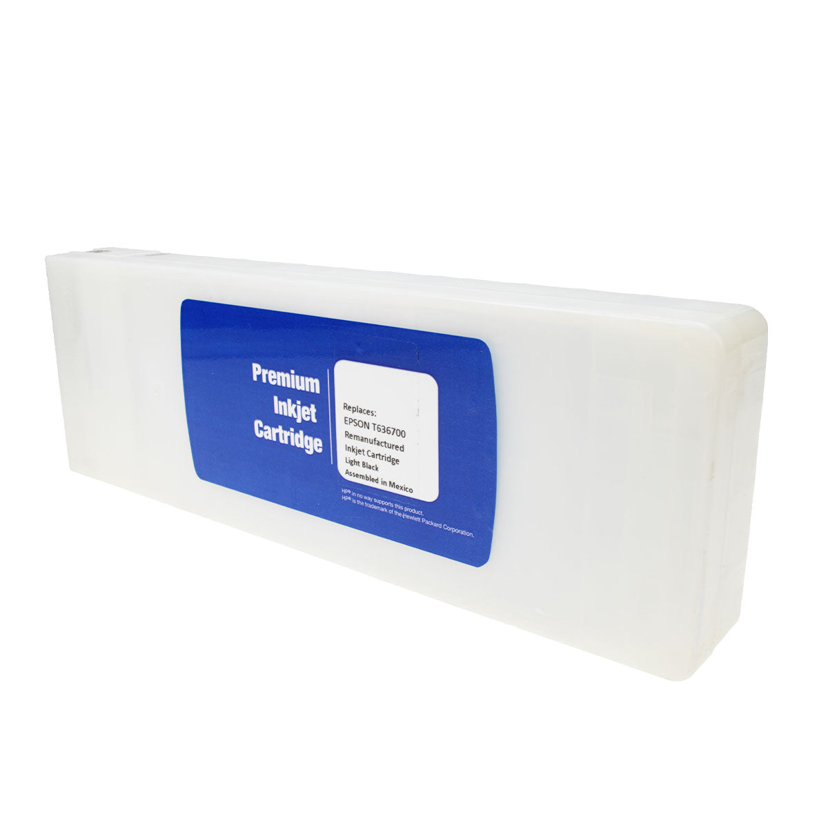 Remanufactured Epson T636700 (636) Wide Format, Light Black, 700ml