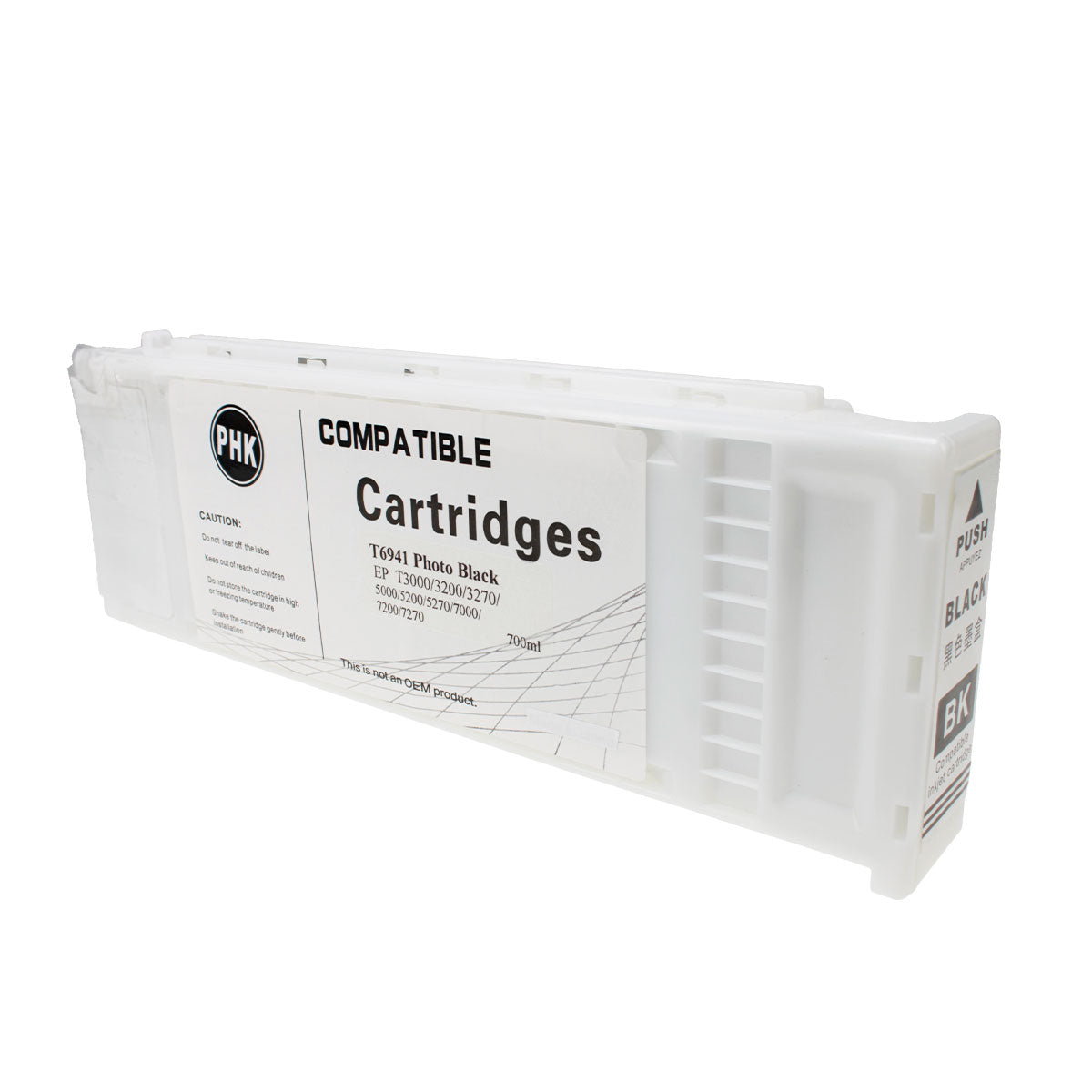 Remanufactured Epson T694100 (694) Wide Format, Photo Black, 700ml