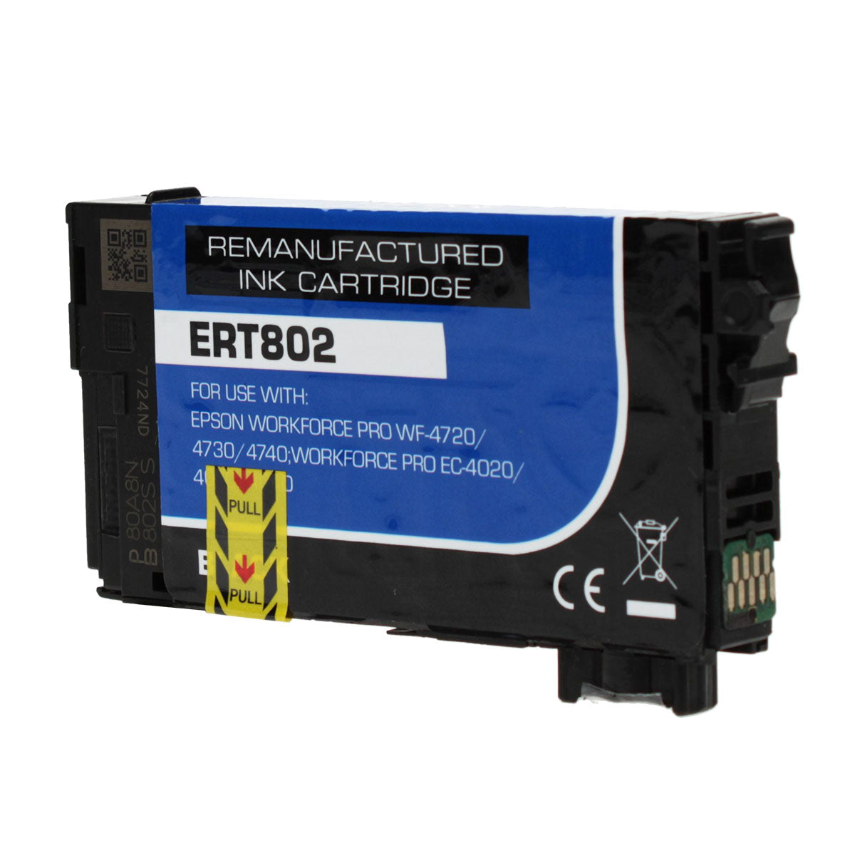 Remanufactured Epson 802 (T802120) InkJet Cartridge, Black, 900 Yield