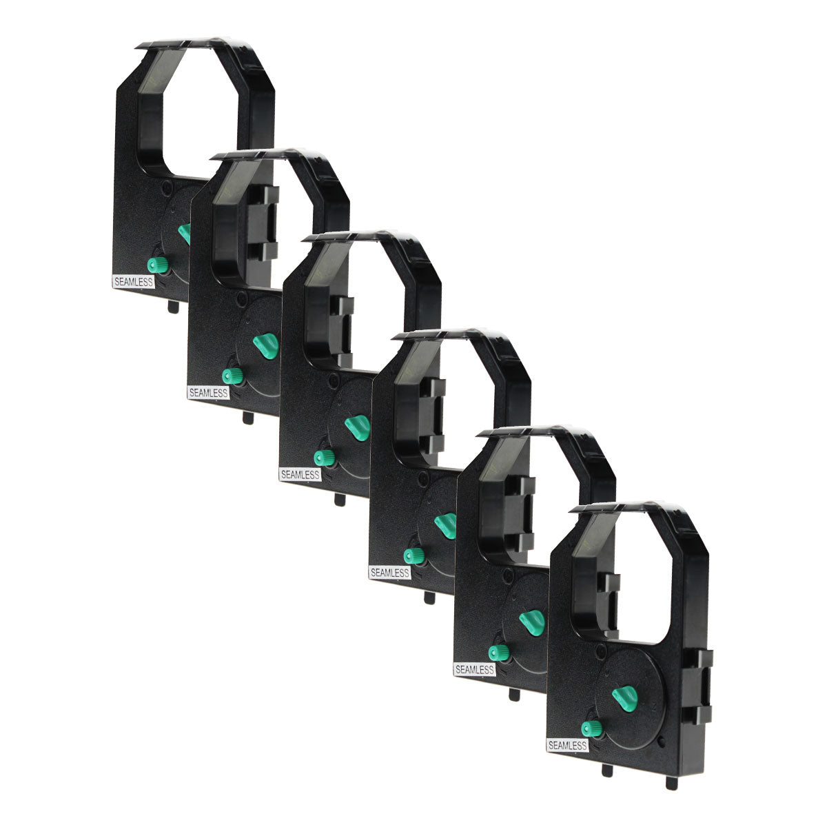 Compatible IBM IBM 2380 2390 (1040930) POS Ribbon, Black, 3.5 Million Characters, 6 Cartridge Value Pack, Made in USA