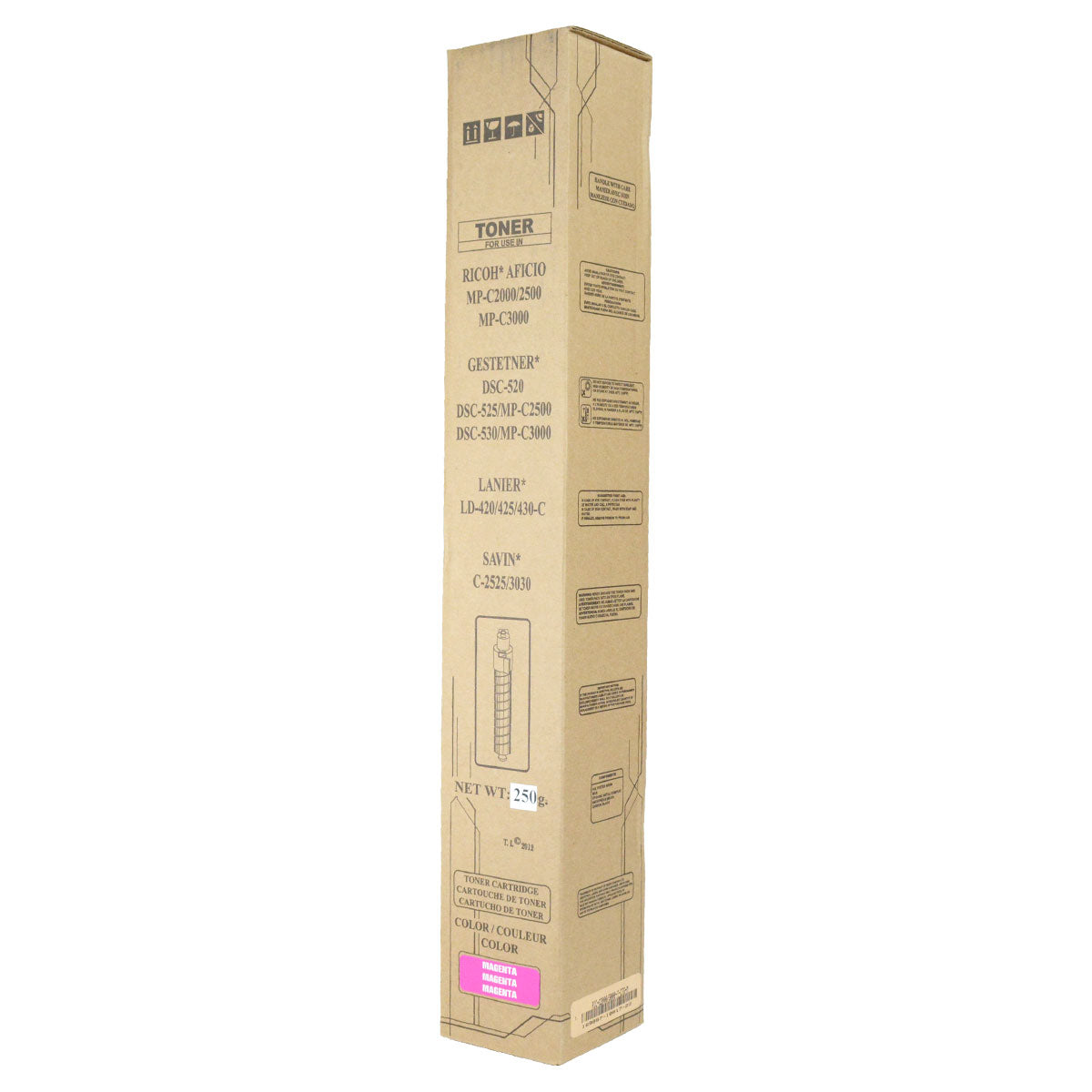 Compatible Ricoh MP C2000 / MP C2500 / MP C3000 (888638) Toner Cartridge, Magenta, 15K Yield Yield, TAA Compliant, Made in USA