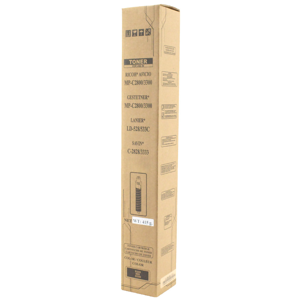 Compatible Ricoh MP C2800 / MP C3300 (841276) Toner Cartridge, Black, 23K Yield, TAA Compliant, Made in USA