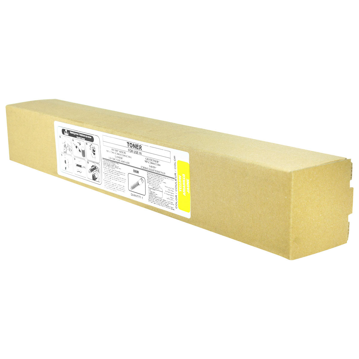 Compatible Ricoh MP C2800 / MP C3300 (841277) Toner Cartridge, Yellow, 17K Yield, TAA Complaint, Made in USA