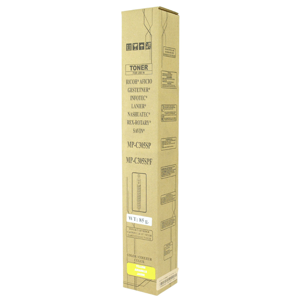 Compatible Ricoh MP C305SPF (841593) Toner Cartridge, Yellow, 4K Yield, TAA Compliant, Made in USA