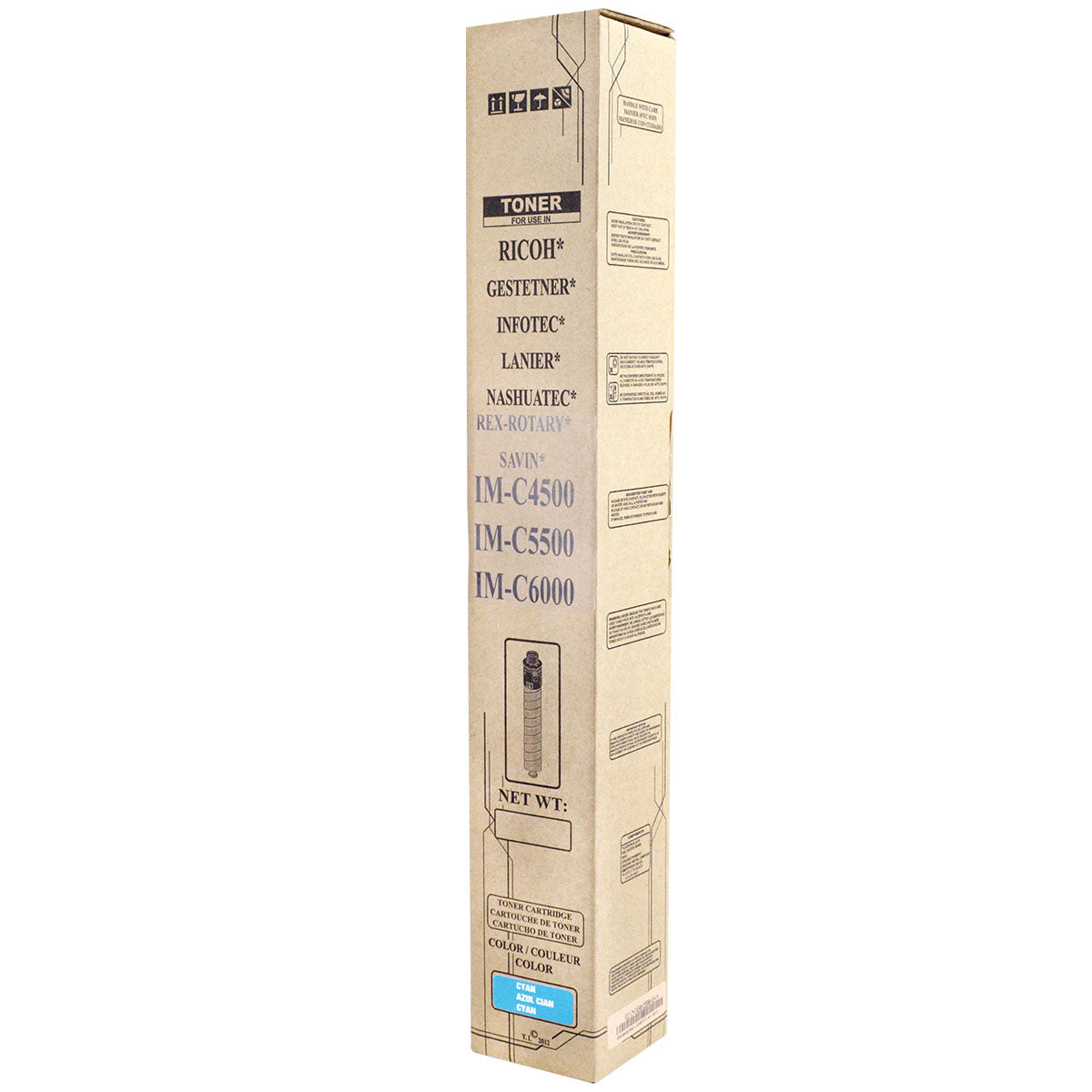 Compatible Ricoh IM C4500 / IM C6000 (842282) Toner Cartridge, Cyan, 22.5K Yield, TAA Compliant, Made in USA