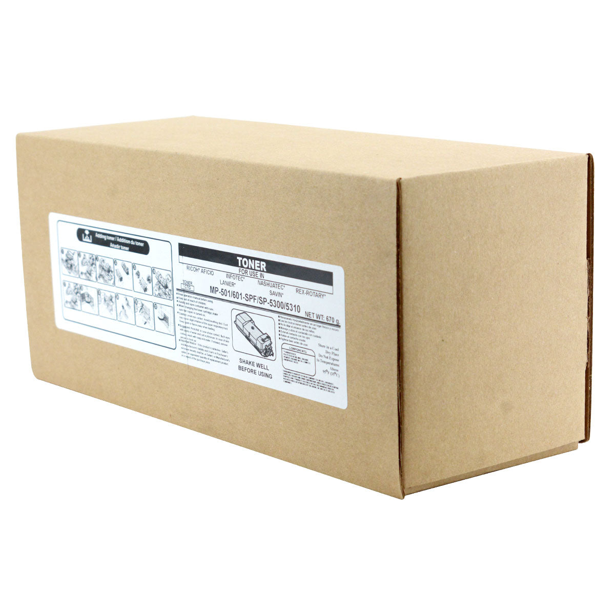 Compatible Ricoh MP 601 (407823) Toner Cartridge, Black, 25K Yield, TAA Compliant, Made in USA