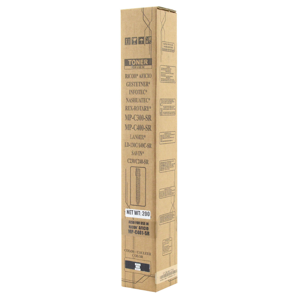 Compatible Ricoh MP C300 / MP C400 / MP C401 (841724) Toner Cartridge, Black, 10K Yield, TAA Compliant, Made in USA