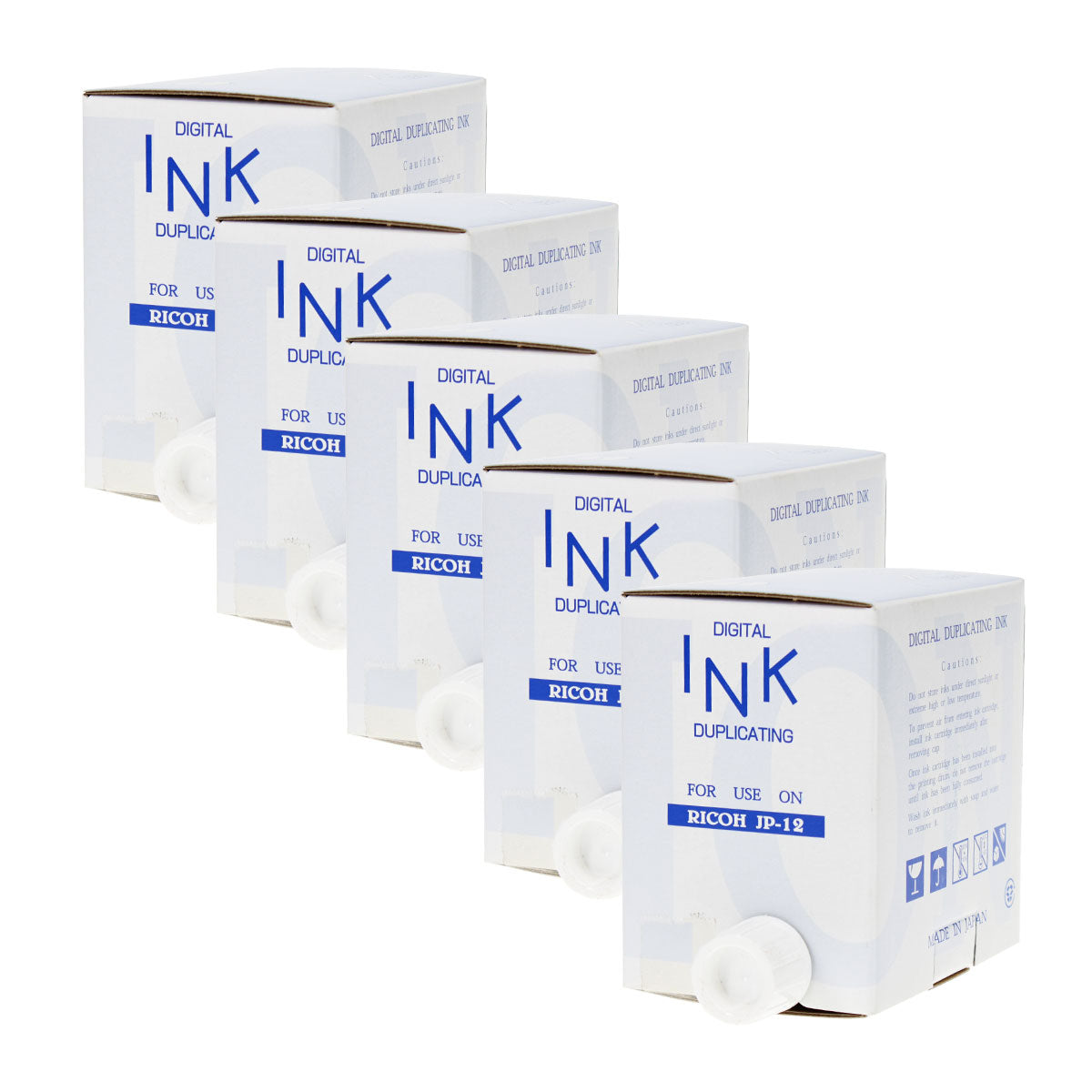 Compatible Ricoh JP-30 (817113) InkJet Cartridge, Black, 5 Pack Value Pack
