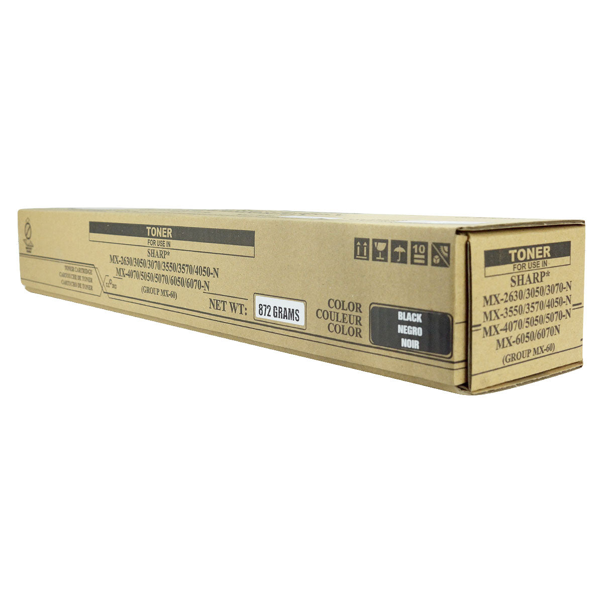 Compatible Sharp MX-2630 / MX-3050 (MX-61NTBA) Toner Cartridge, Black, 40K Yield, TAA Compliant, Made in USA
