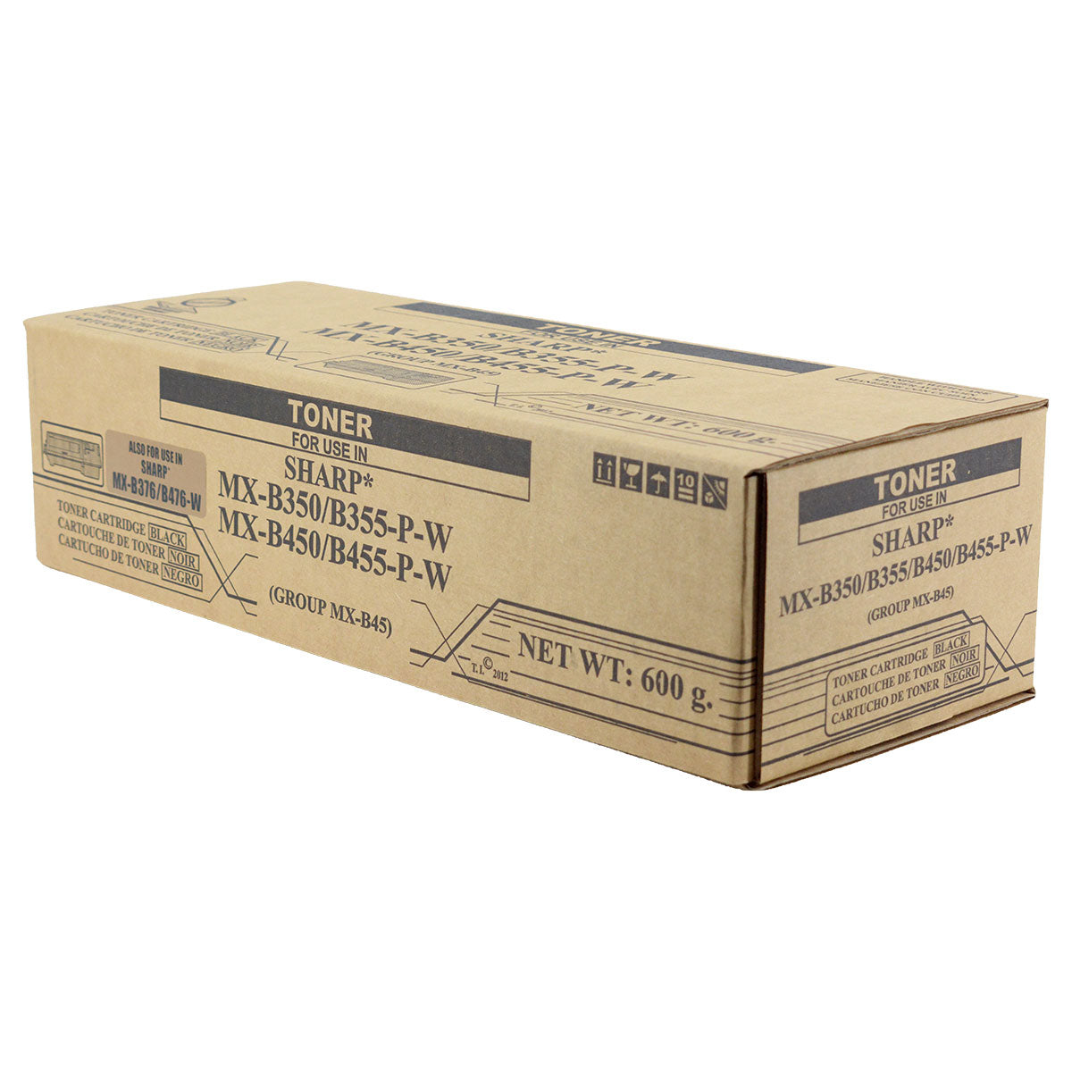 Compatible Sharp MX-B350 / MX-B450 / MX-B455 (MX-B45NT) Toner Cartridge, Black, 30K Yield, TAA Compliant, Made in USA