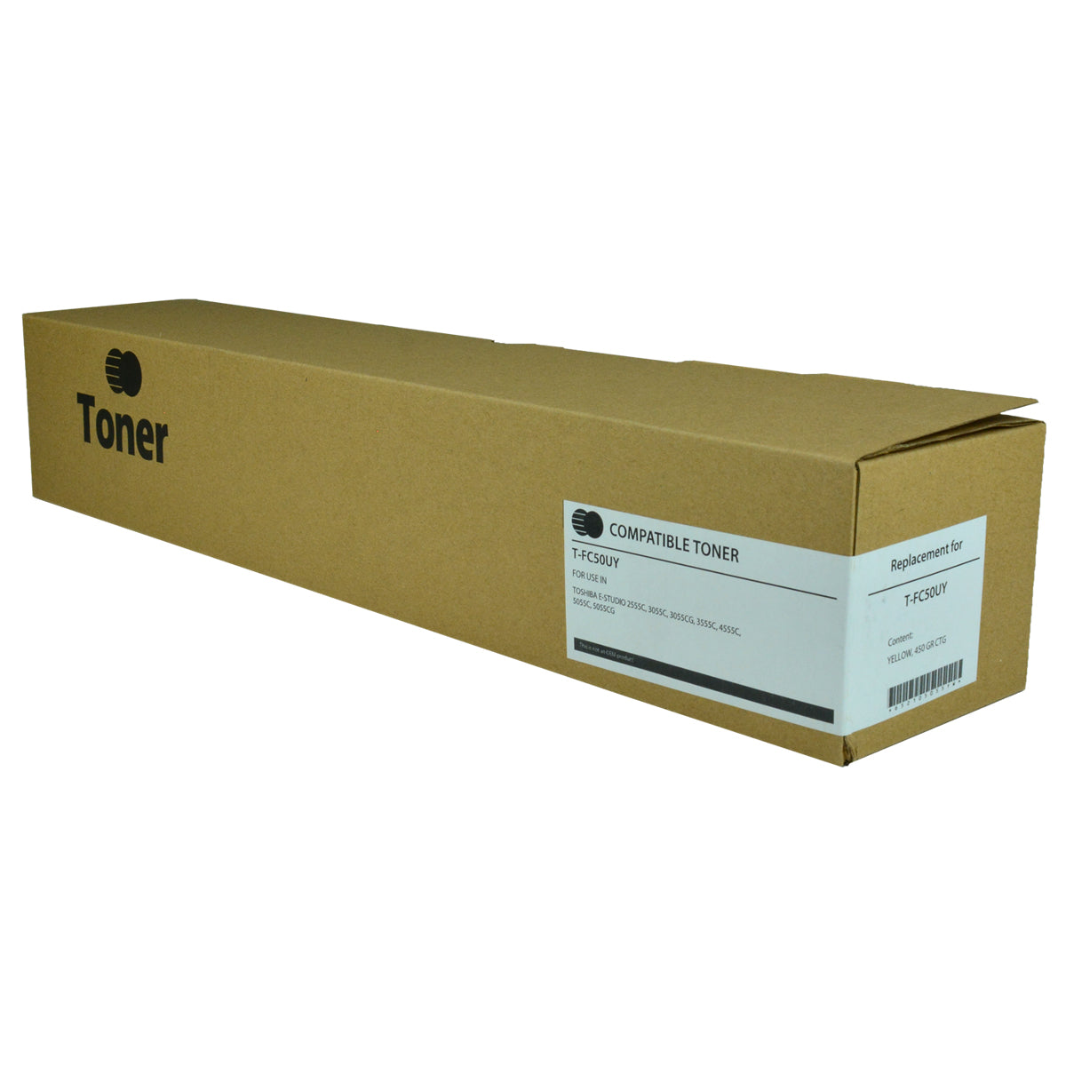 Compatible Toshiba e-STUDIO 2555 3055 4555 5055 (T-FC50U-Y) Toner Cartridge, Yellow, 28K Yield