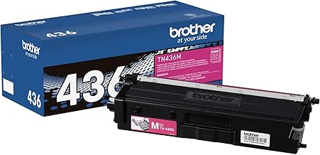 OEM Brother TN436 (TN436M) Toner Cartridge, Magenta, 6.5K Super High Yield