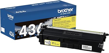 OEM Brother TN436 (TN436Y) Toner Cartridge, Yellow, 6.5K Super High Yield