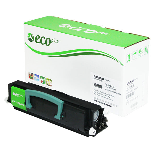 EcoPlus Dell 1720 (310-8709) Toner Cartridge, Black, 6K High Yield, Made in USA