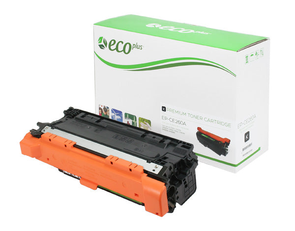 EcoPlus HP 647A (CE260A) Toner Cartridge, Black, 8.5K Yield
