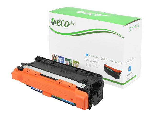 EcoPlus HP 648A (CE261A) Toner Cartridge, Cyan, 11K Yield