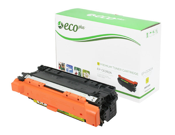 EcoPlus HP 648A (CE262A) Toner Cartridge, Yellow, 11K Yield