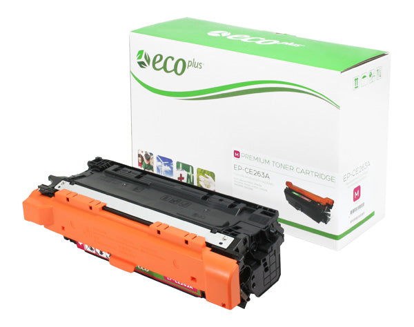EcoPlus HP 648A (CE263A) Toner Cartridge, Magenta, 11K Yield