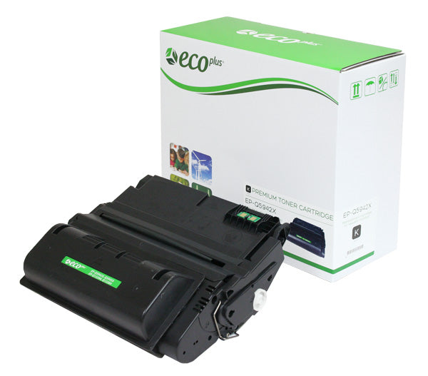 EcoPlus HP 42X (Q5942X, Q1338A, Q1339A, Q5945A) Toner Cartridge, Black, 20K High Yield, Made in USA