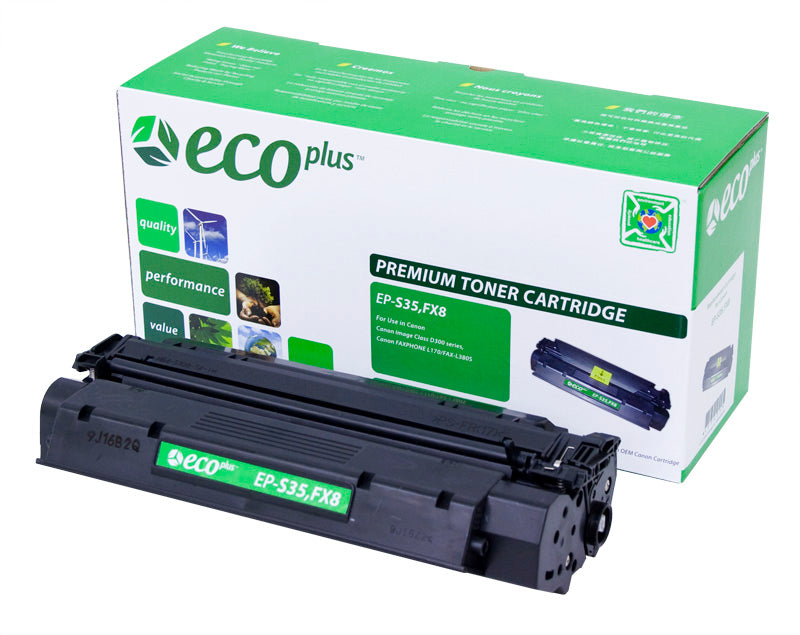 EcoPlus Canon S35 FX8 (7833A001AA) Toner Cartridge, Black, 3.5K Yield