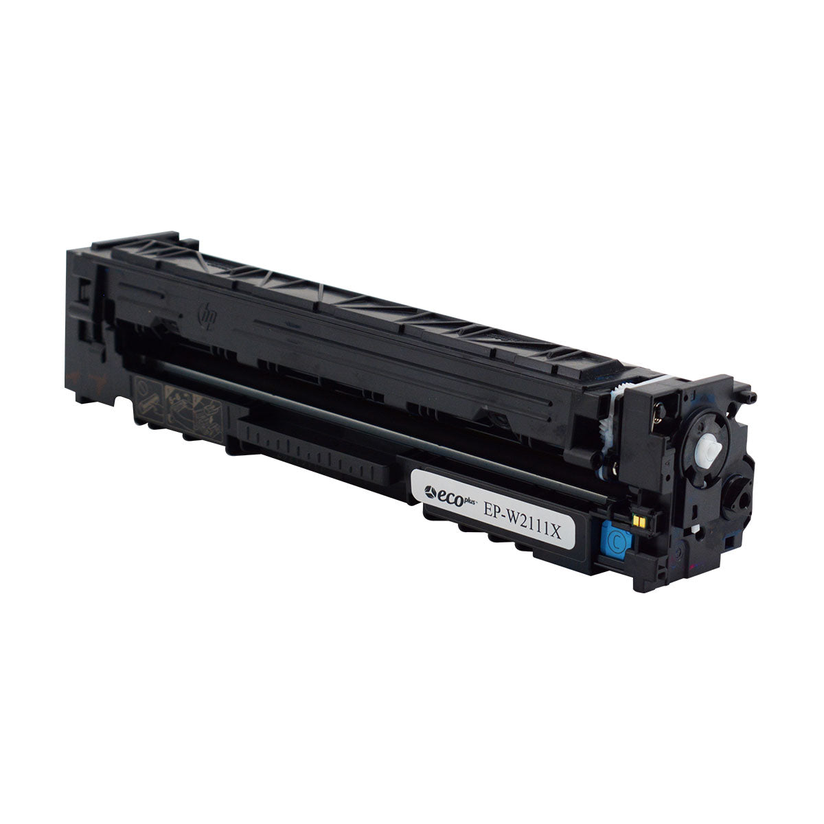 EcoPlus HP 206X (W2111X) Toner Cartridge, Cyan, 2.45K High Yield, (Used OEM Chip), Made in USA